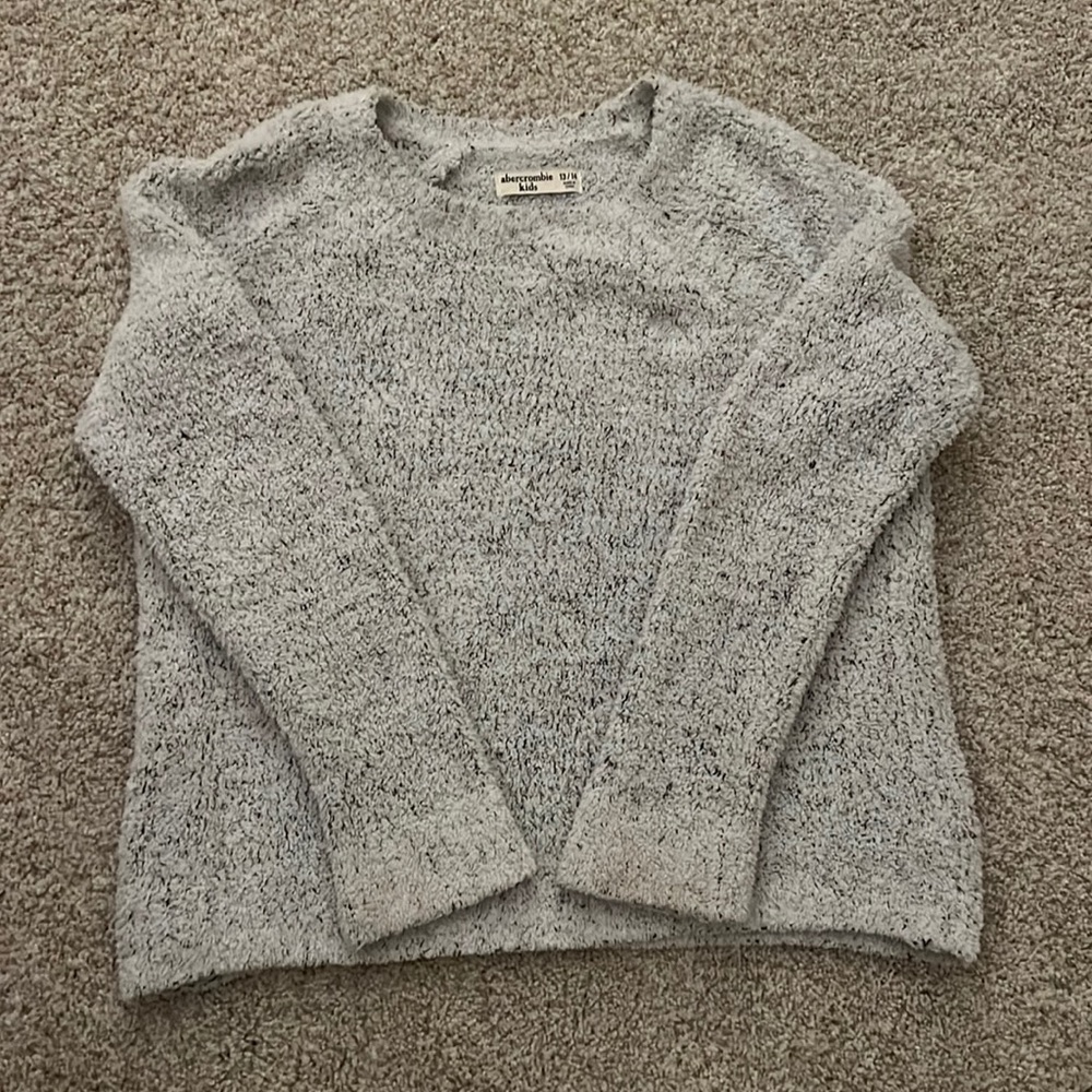 Fuzzy girls sweater from Abercrombie kids